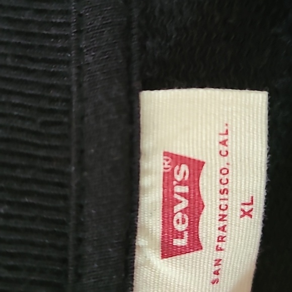 LEVIS BRAND SIGNATURE WOMEN'S BLACK LONG SLEEVE SWEATSHIRT SIZE XL - Picture 4 of 16